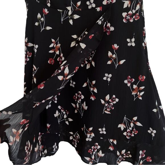 Madewell Alexa Chung Fall Posy Floral Ruffle Midi Dress Size 2 - Picture 4 of 7